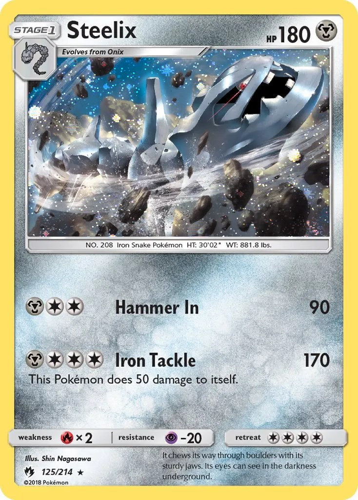 Steelix (125/214) (Cosmos Holo) [Sun & Moon: Lost Thunder] | Anubis Games and Hobby