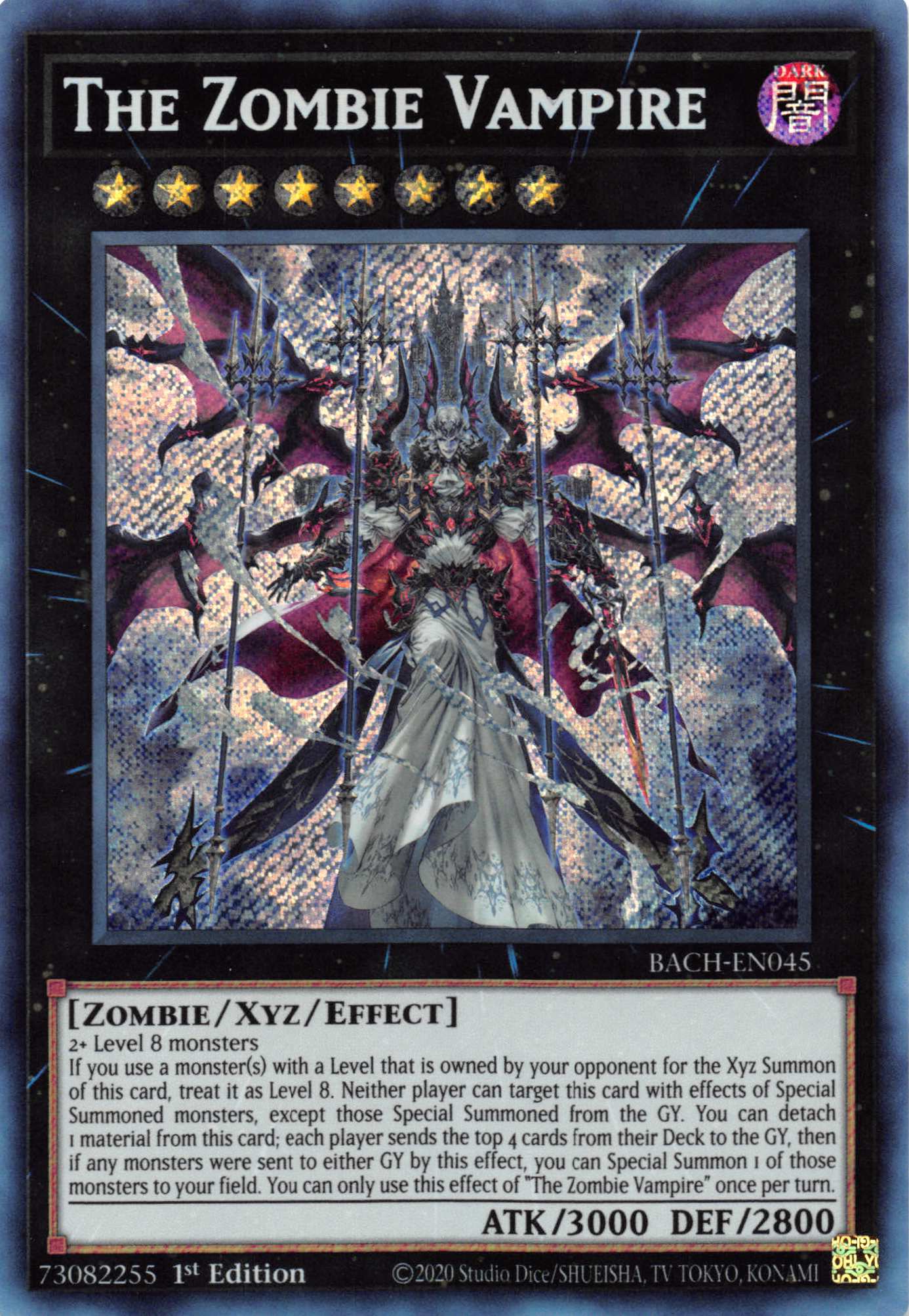 The Zombie Vampire [BACH-EN045] Secret Rare | Anubis Games and Hobby