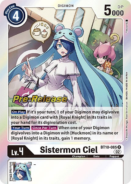 Sistermon Ciel [BT10-085] [Xros Encounter Pre-Release Cards] | Anubis Games and Hobby