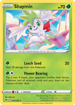 Shaymin (015/185) [Sword & Shield: Vivid Voltage] | Anubis Games and Hobby