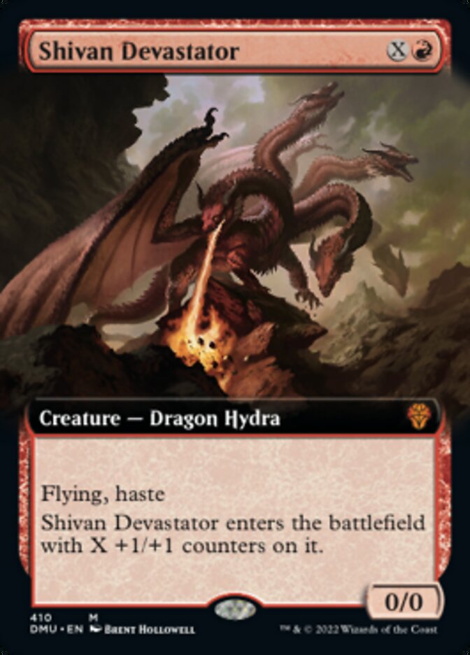Shivan Devastator (Extended Art) [Dominaria United] | Anubis Games and Hobby