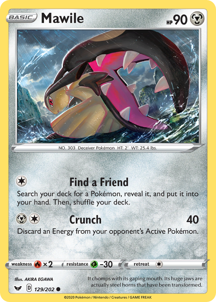 Mawile (129/202) [Sword & Shield: Base Set] | Anubis Games and Hobby