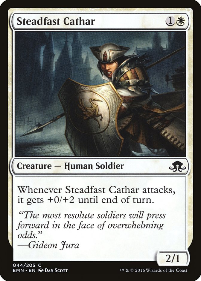 Steadfast Cathar [Eldritch Moon] | Anubis Games and Hobby