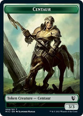 Centaur // Wolf Double-Sided Token [Innistrad: Midnight Hunt Commander Tokens] | Anubis Games and Hobby