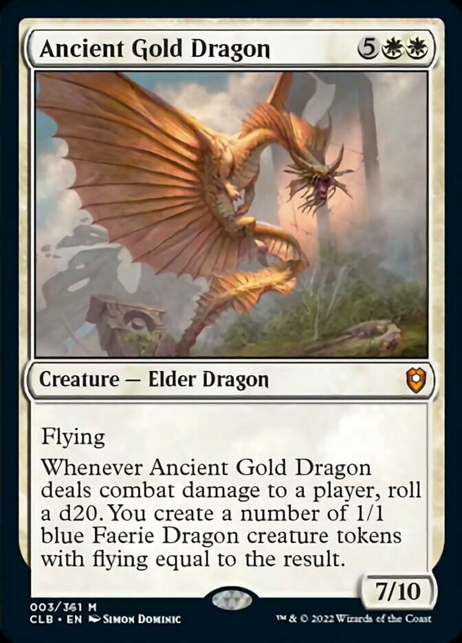 Ancient Gold Dragon [Commander Legends: Battle for Baldur's Gate] | Anubis Games and Hobby