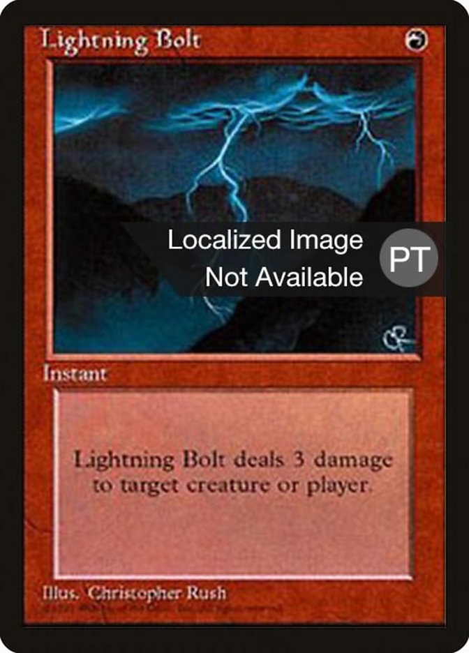 Lightning Bolt [Fourth Edition (Foreign Black Border)] | Anubis Games and Hobby