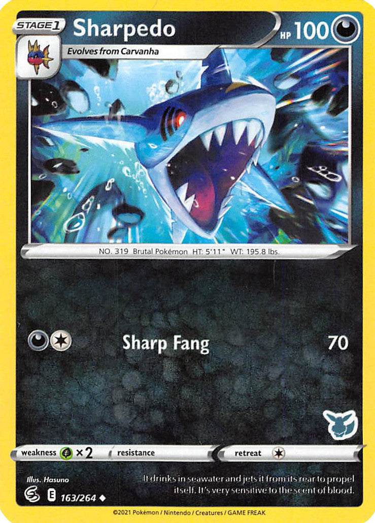 Sharpedo (163/264) (Eevee Deck) [Battle Academy 2022] | Anubis Games and Hobby