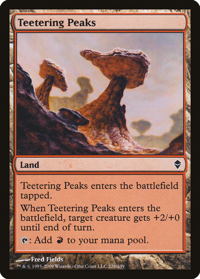 Teetering Peaks [Zendikar] | Anubis Games and Hobby