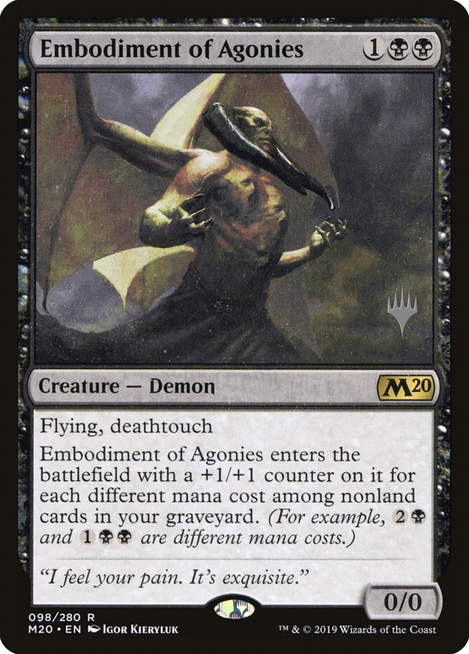 Embodiment of Agonies (Promo Pack) [Core Set 2020 Promos] | Anubis Games and Hobby