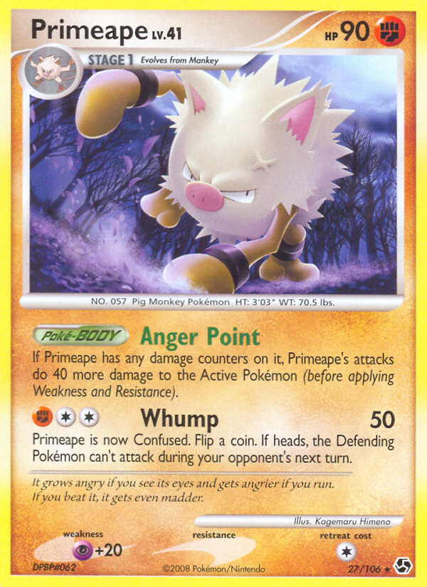 Primeape (27/106) [Diamond & Pearl: Great Encounters] | Anubis Games and Hobby