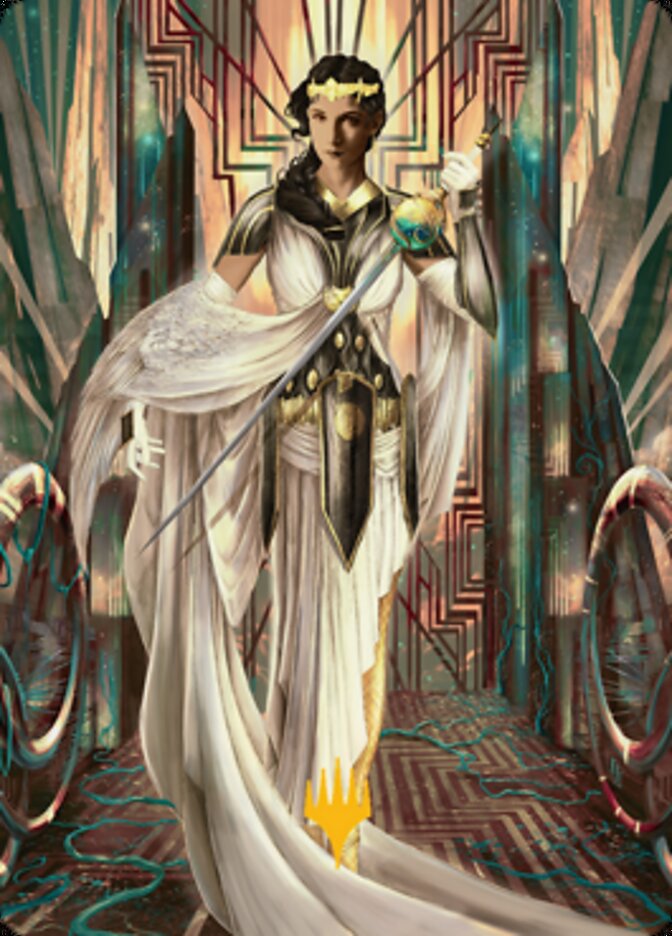 Elspeth Resplendent 2 Art Card (Gold-Stamped Signature) [Streets of New Capenna Art Series] | Anubis Games and Hobby