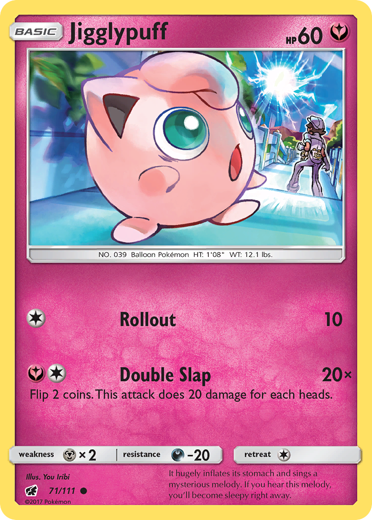 Jigglypuff (71/111) [Sun & Moon: Crimson Invasion] | Anubis Games and Hobby