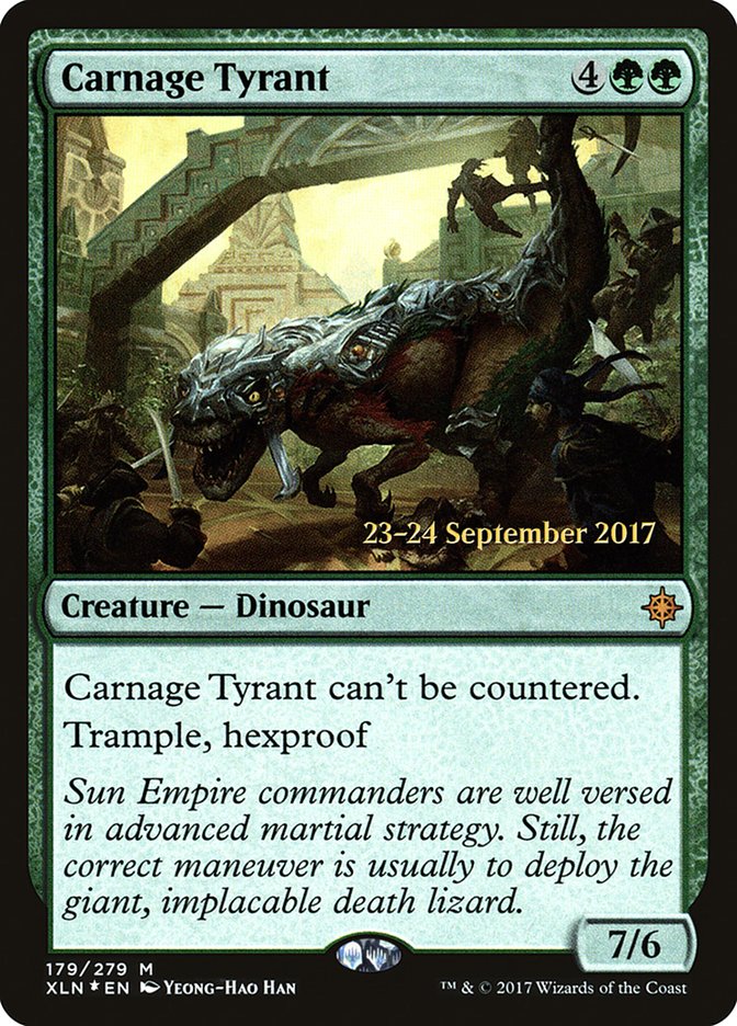 Carnage Tyrant [Ixalan Prerelease Promos] | Anubis Games and Hobby