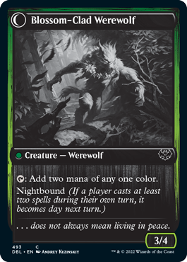 Weaver of Blossoms // Blossom-Clad Werewolf [Innistrad: Double Feature] | Anubis Games and Hobby