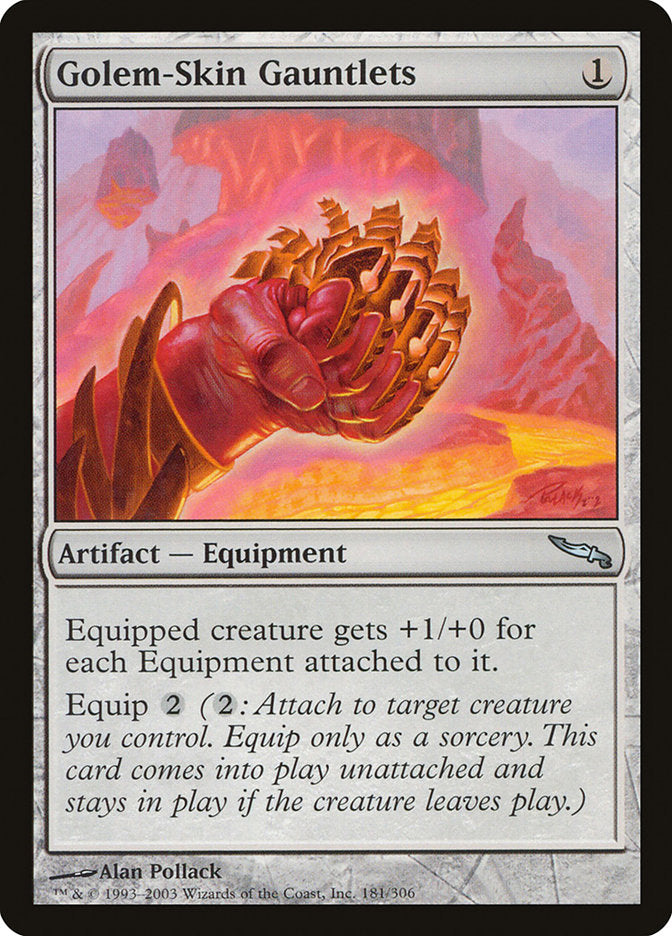 Golem-Skin Gauntlets [Mirrodin] | Anubis Games and Hobby