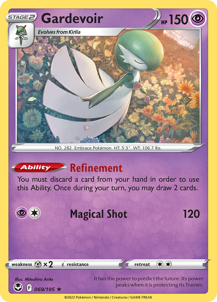 Gardevoir (069/195) (Theme Deck Exclusive) [Sword & Shield: Silver Tempest] | Anubis Games and Hobby