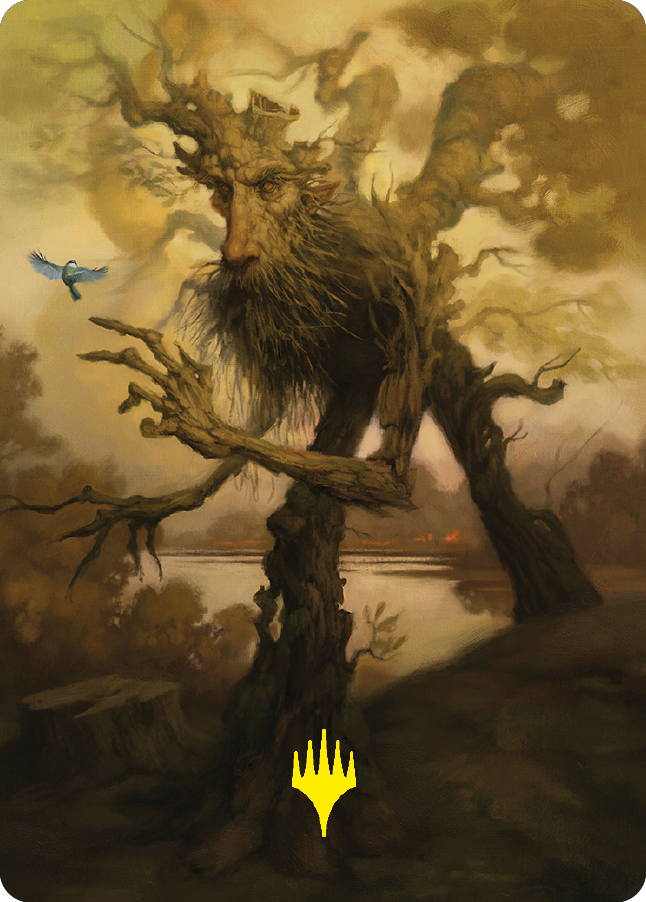 Treefolk Token Art Card (Gold-Stamped Signature) [The Lord of the Rings: Tales of Middle-earth Art Series] | Anubis Games and Hobby