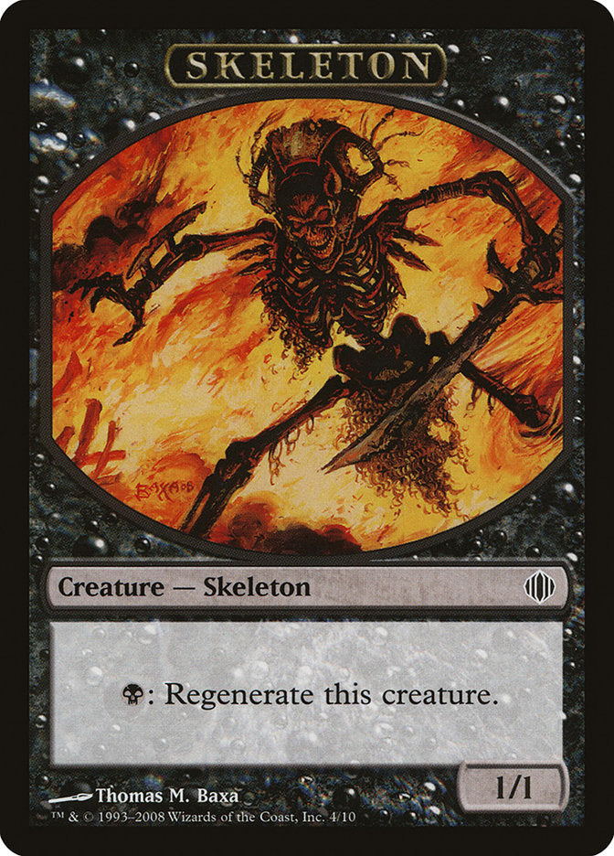 Skeleton Token [Shards of Alara Tokens] | Anubis Games and Hobby