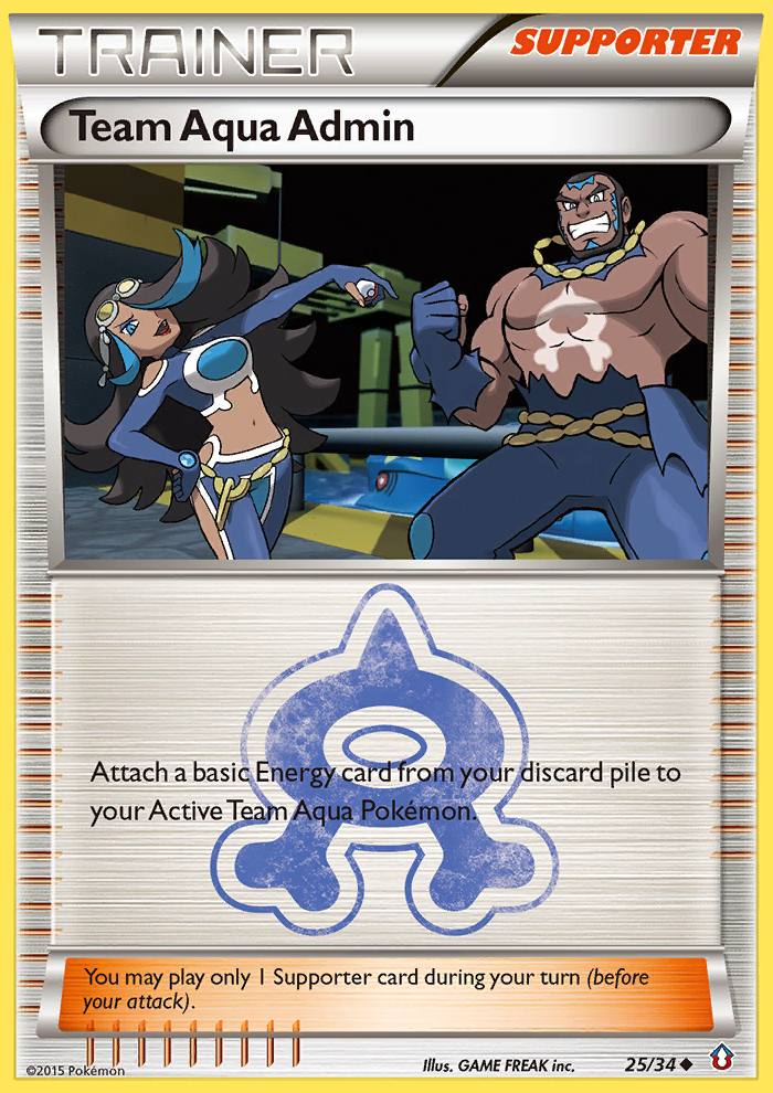 Team Aqua Admin (25/34) [XY: Double Crisis] | Anubis Games and Hobby