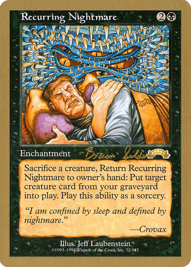 Recurring Nightmare (Brian Selden) [World Championship Decks 1998] | Anubis Games and Hobby