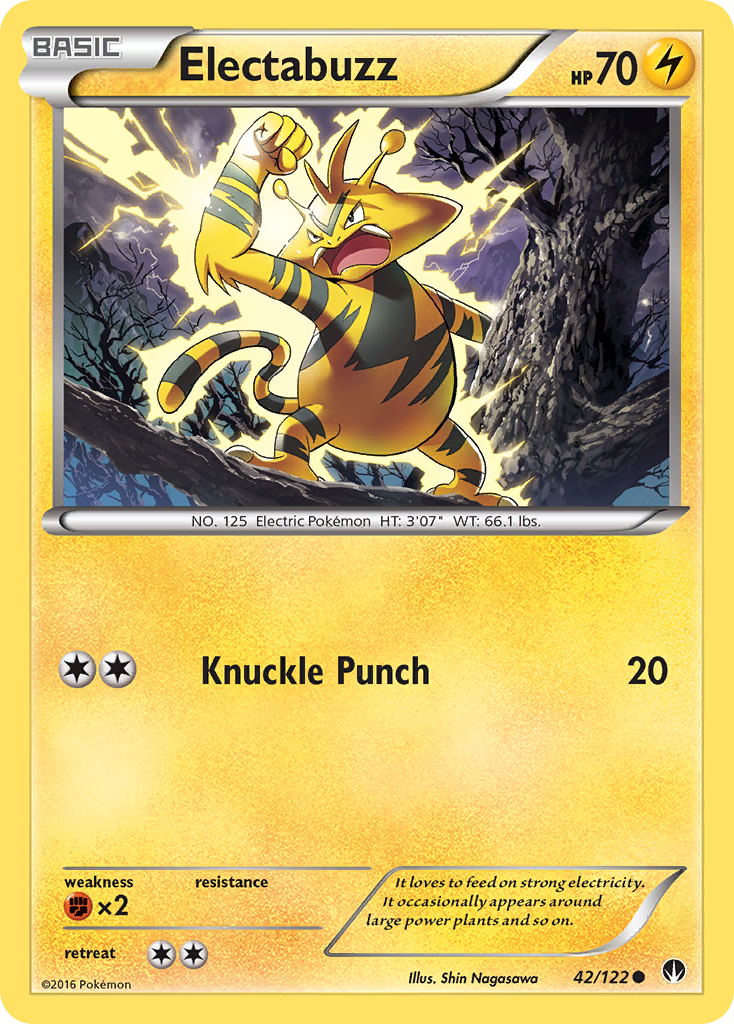 Electabuzz (42/122) [XY: BREAKpoint] | Anubis Games and Hobby