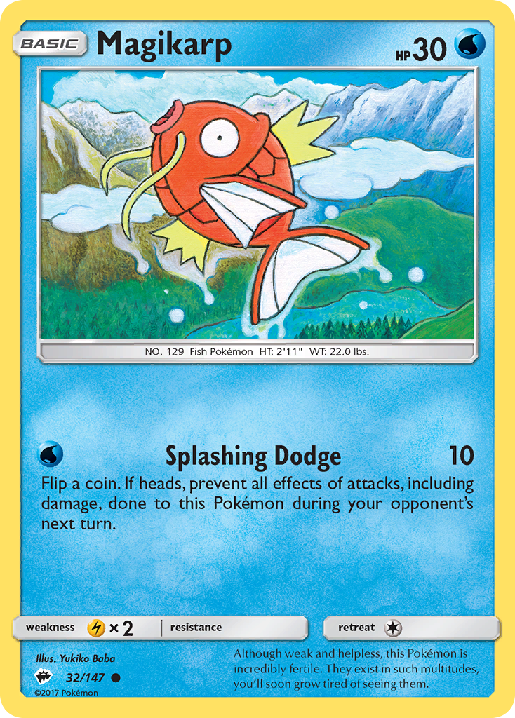 Magikarp (32/147) [Sun & Moon: Burning Shadows] | Anubis Games and Hobby