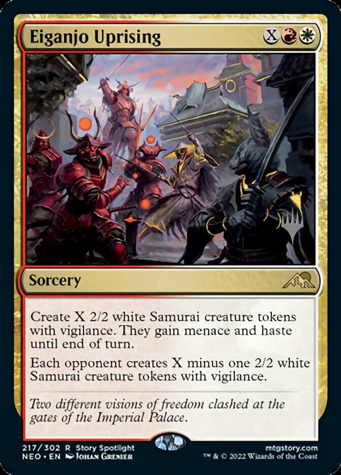 Eiganjo Uprising (Promo Pack) [Kamigawa: Neon Dynasty Promos] | Anubis Games and Hobby