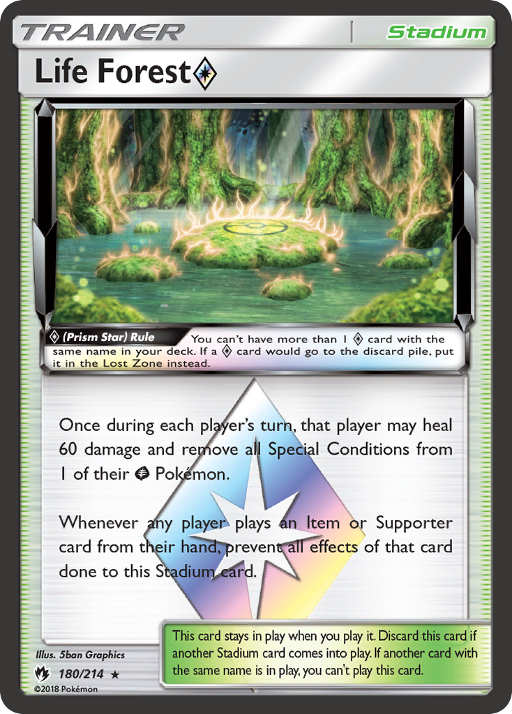 Life Forest (180/214) (Prism Star) [Sun & Moon: Lost Thunder] | Anubis Games and Hobby