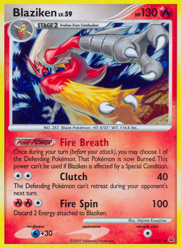 Blaziken (3/127) [Platinum: Base Set] | Anubis Games and Hobby