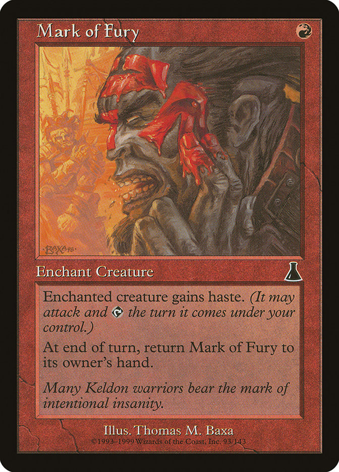 Mark of Fury [Urza's Destiny] | Anubis Games and Hobby