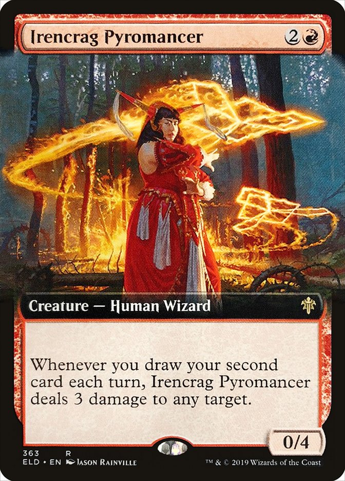 Irencrag Pyromancer (Extended Art) [Throne of Eldraine] | Anubis Games and Hobby