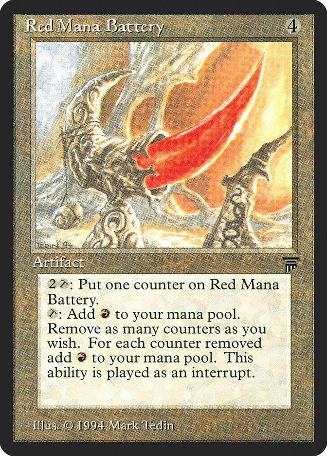 Red Mana Battery [Legends] | Anubis Games and Hobby