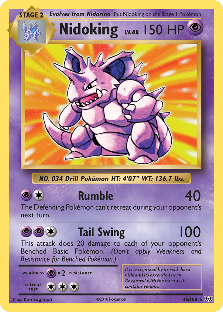 Nidoking (45/108) [XY: Evolutions] | Anubis Games and Hobby