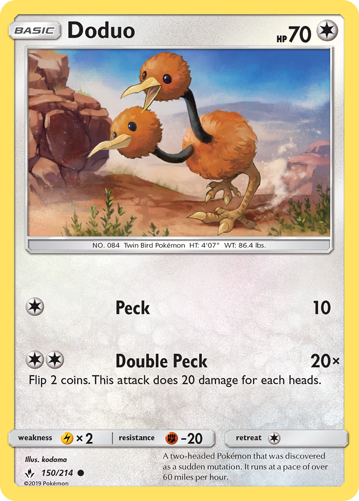 Doduo (150/214) [Sun & Moon: Unbroken Bonds] | Anubis Games and Hobby