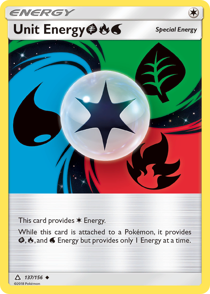 Unit Energy (137/156) (Grass, Fire, Water) [Sun & Moon: Ultra Prism] | Anubis Games and Hobby