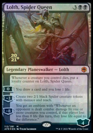 Lolth, Spider Queen [Dungeons & Dragons: Adventures in the Forgotten Realms Prerelease Promos] | Anubis Games and Hobby