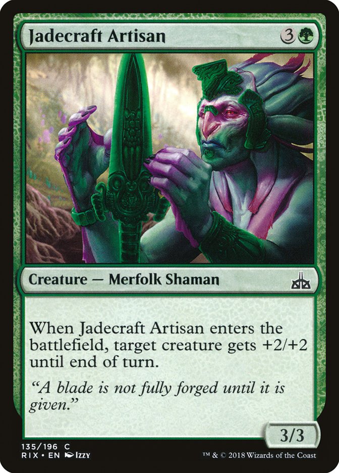 Jadecraft Artisan [Rivals of Ixalan] | Anubis Games and Hobby