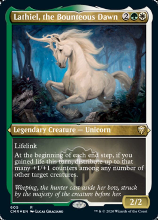 Lathiel, the Bounteous Dawn (Etched) [Commander Legends] | Anubis Games and Hobby