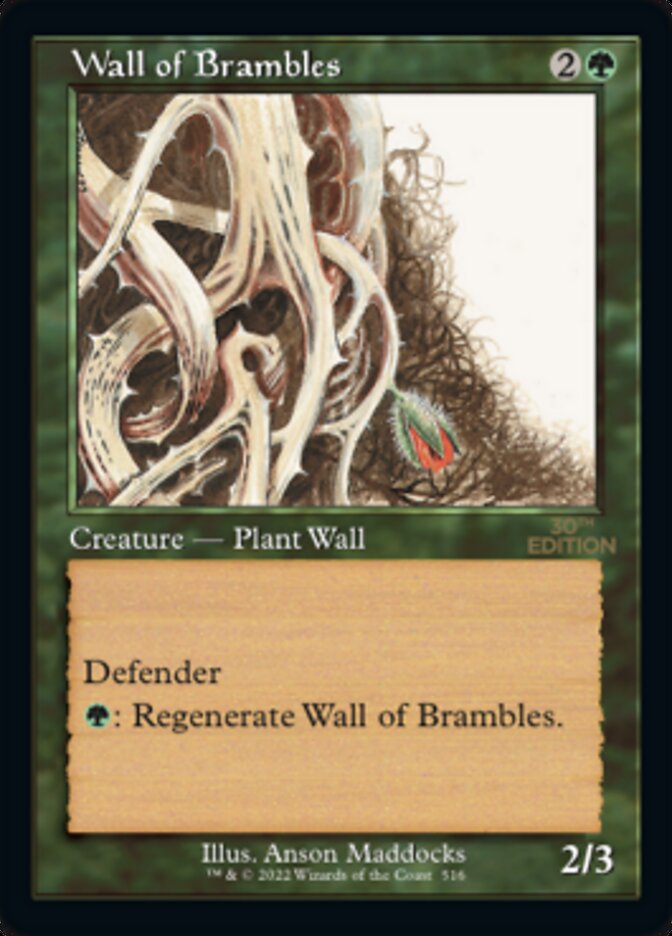 Wall of Brambles (Retro) [30th Anniversary Edition] | Anubis Games and Hobby