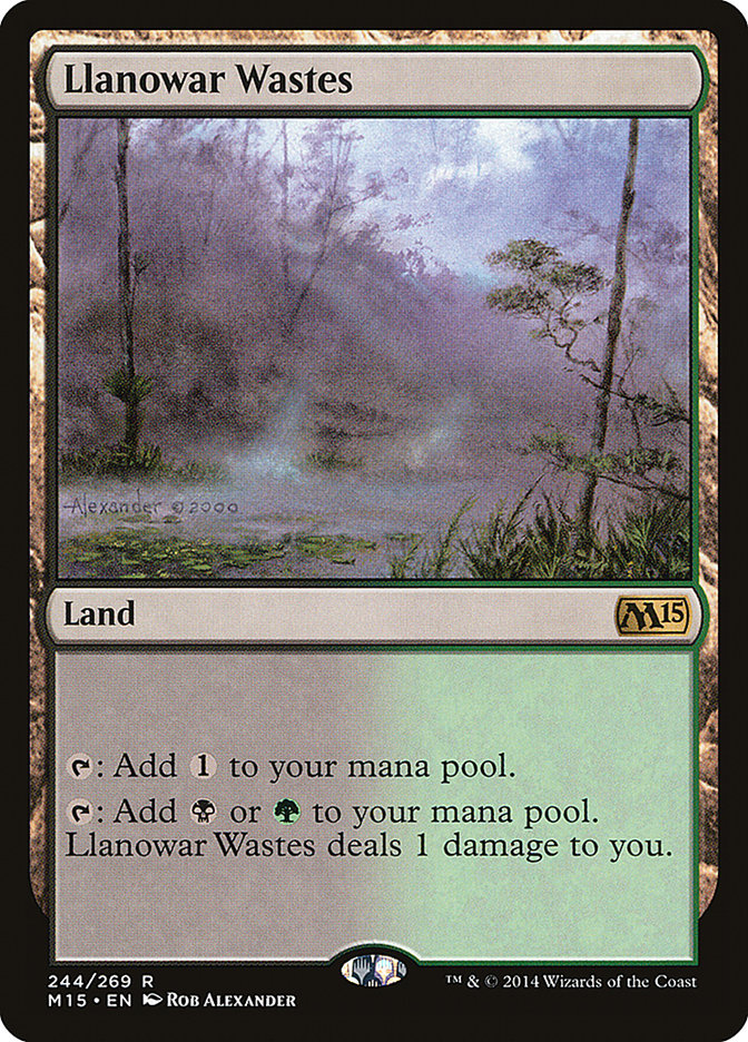 Llanowar Wastes [Magic 2015] | Anubis Games and Hobby