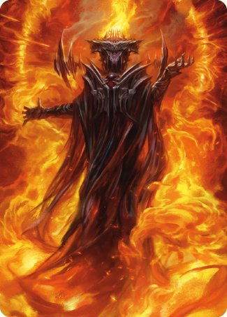 Sauron, the Dark Lord Art Card [The Lord of the Rings: Tales of Middle-earth Art Series] | Anubis Games and Hobby