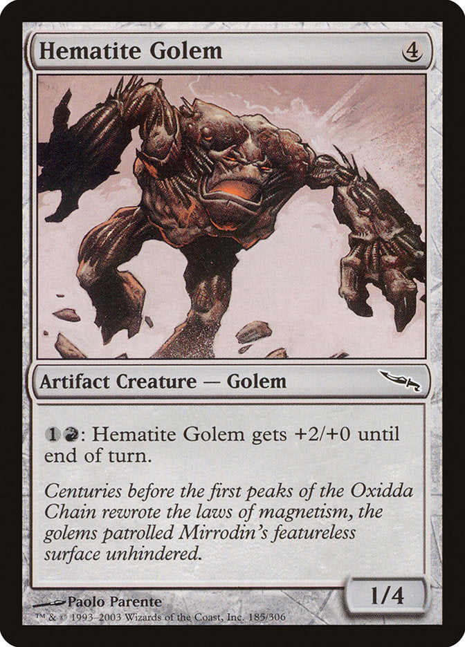 Hematite Golem [Mirrodin] | Anubis Games and Hobby