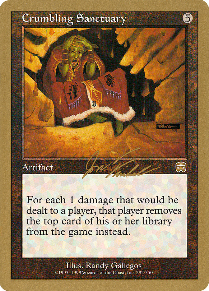 Crumbling Sanctuary (Jon Finkel) [World Championship Decks 2000] | Anubis Games and Hobby