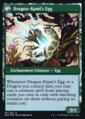 The Dragon-Kami Reborn // Dragon-Kami's Egg [Kamigawa: Neon Dynasty Prerelease Promos] | Anubis Games and Hobby