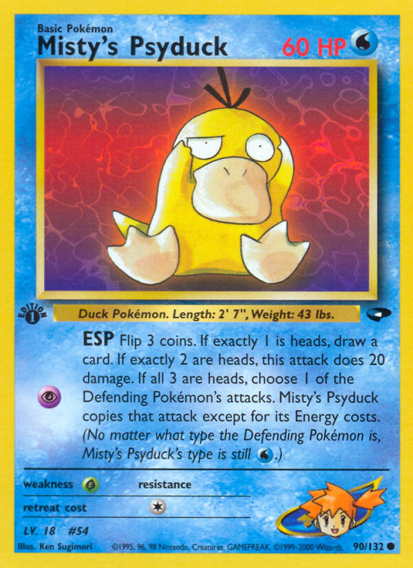 Misty's Psyduck (90/132) [Gym Challenge 1st Edition] | Anubis Games and Hobby