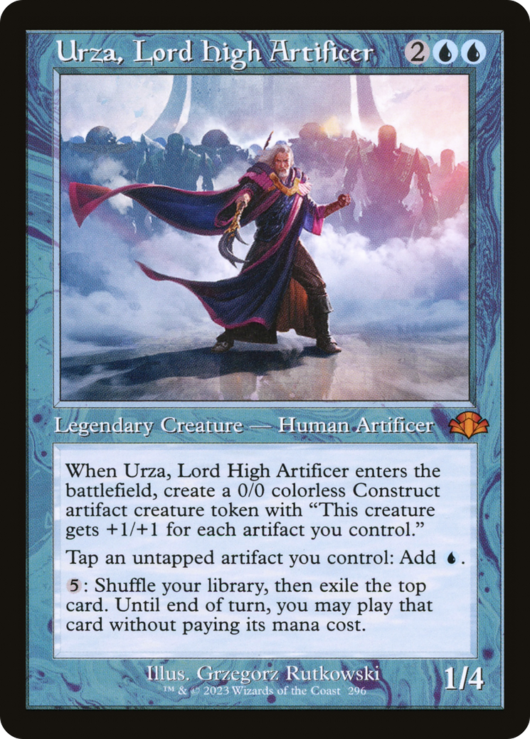 Urza, Lord High Artificer (Retro) [Dominaria Remastered] | Anubis Games and Hobby