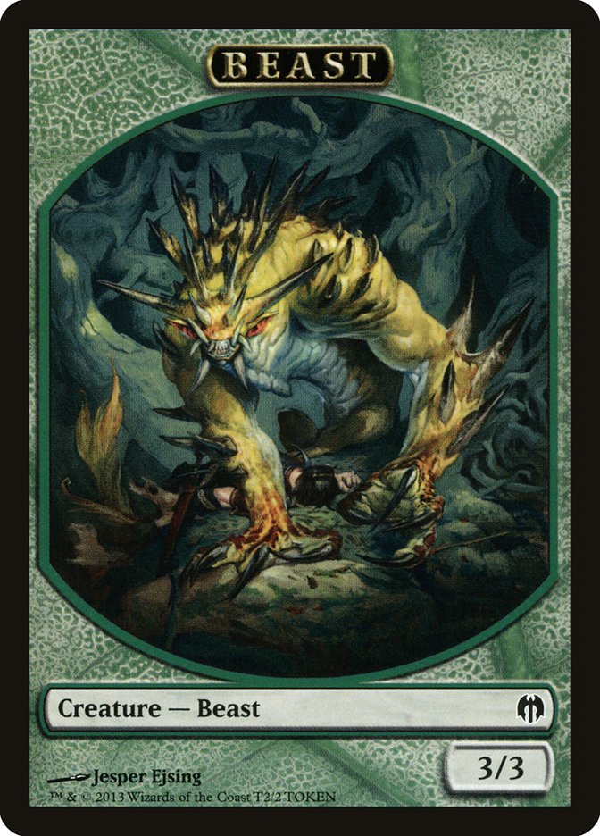 Beast Token [Duel Decks: Heroes vs. Monsters Tokens] | Anubis Games and Hobby