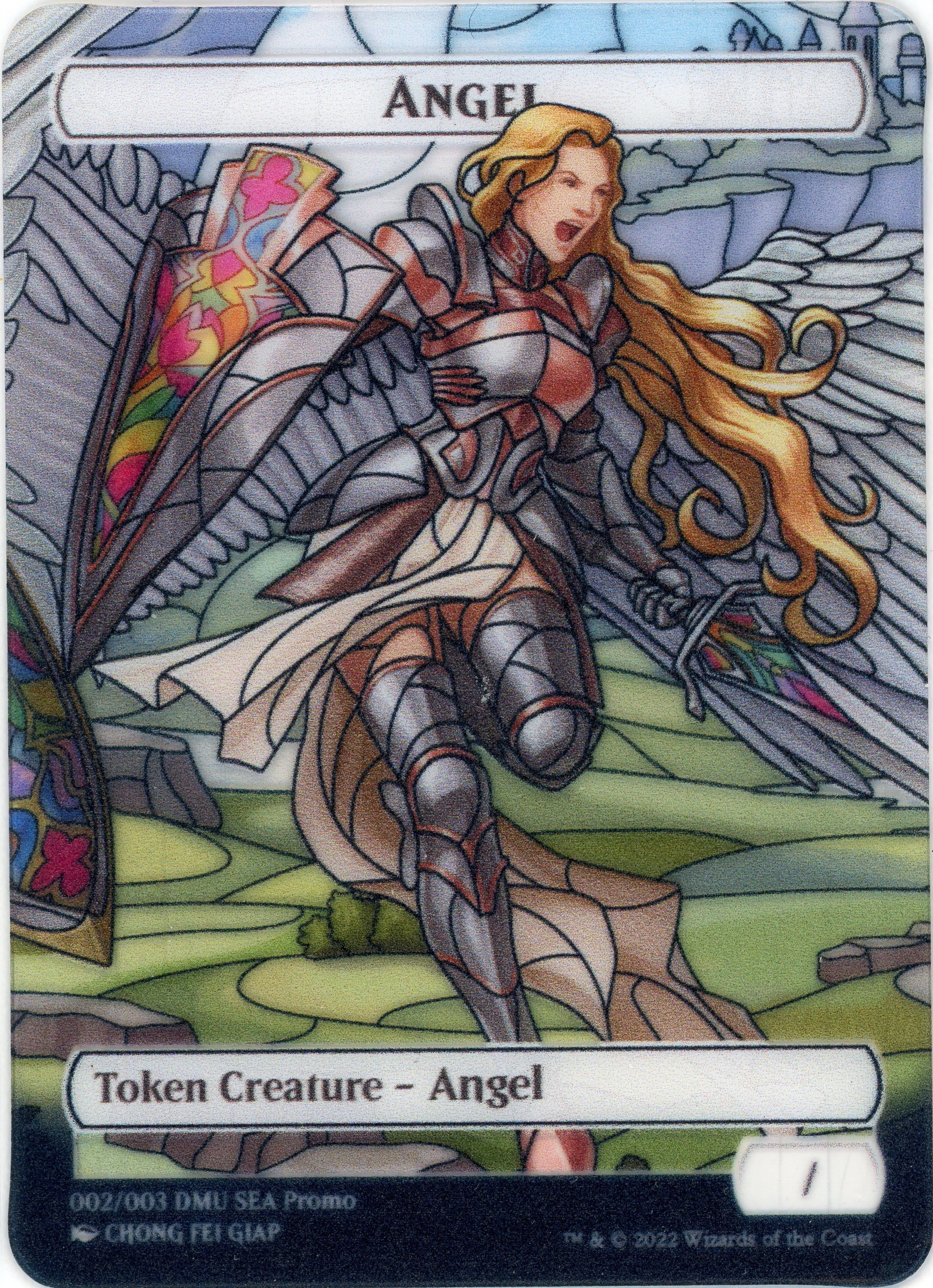 Angel Token (SEA Exclusive) [Dominaria United Tokens] | Anubis Games and Hobby