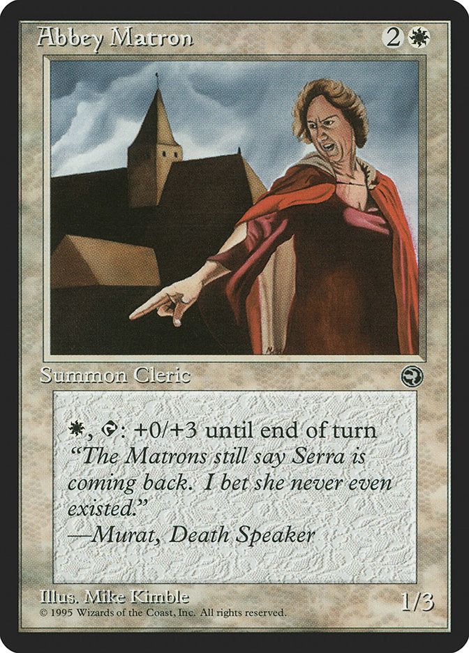 Abbey Matron (Murat Flavor Text) [Homelands] | Anubis Games and Hobby