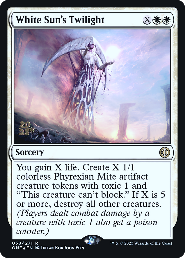 White Sun's Twilight [Phyrexia: All Will Be One Prerelease Promos] | Anubis Games and Hobby